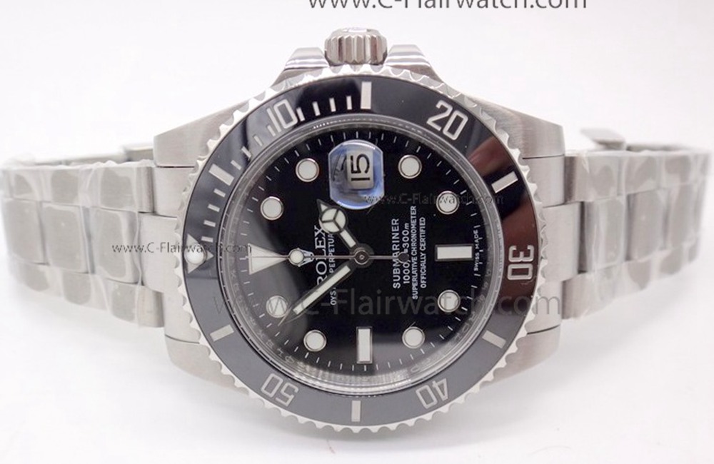 Rolex Submariner SS Case Black Dial Watch/ Upgraded Noob Factory Rolex Submariner SS Case Black Dial Watch/ Upgraded Noob Factory